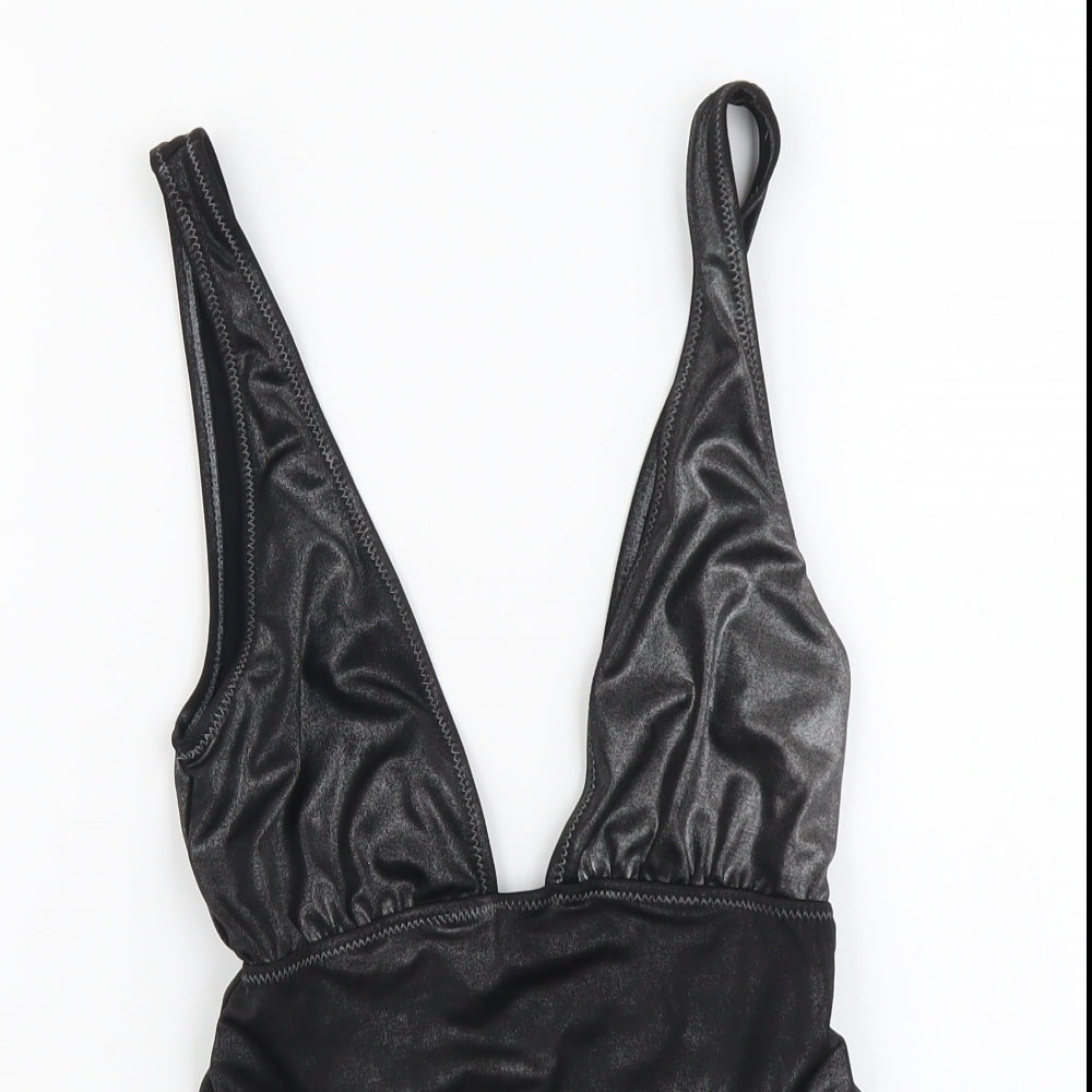 ASOS Womens Black Polyester One Piece Size 8