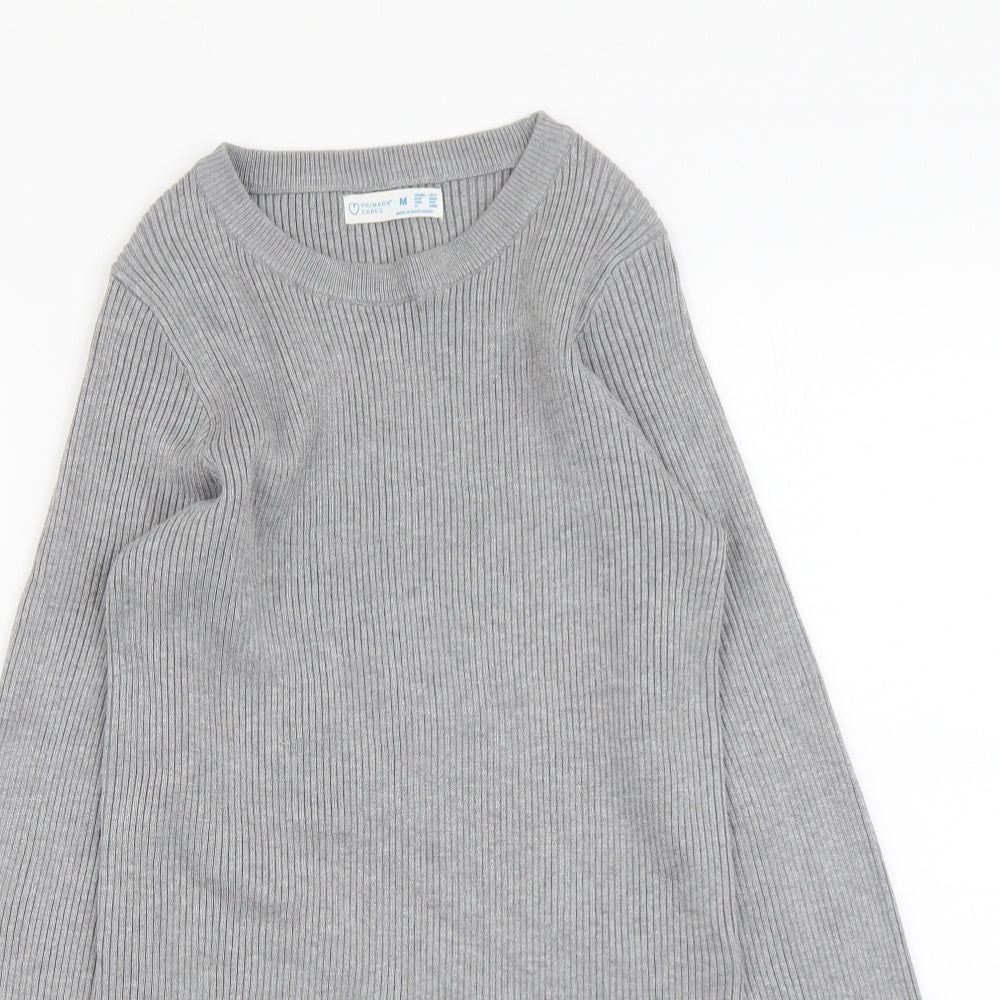 Primark Womens Grey Scoop Neck Viscose Pullover Jumper Size M