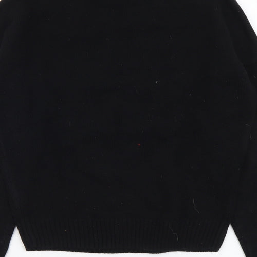 TALLY WEiJL Womens Black Round Neck Acrylic Pullover Jumper Size XS - Cat