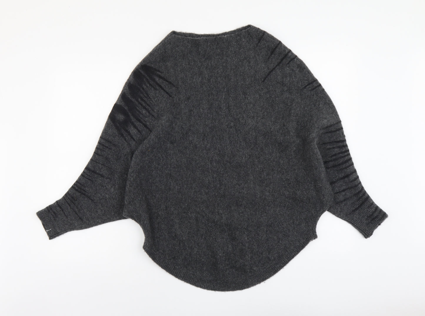 Scanlan Theodore Womens Grey Round Neck Polyamide Pullover Jumper Size S