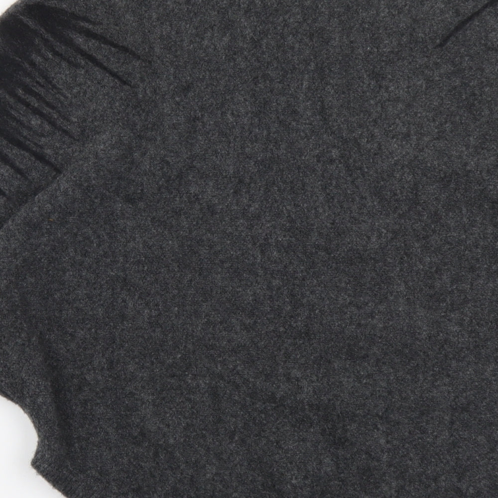 Scanlan Theodore Womens Grey Round Neck Polyamide Pullover Jumper Size S