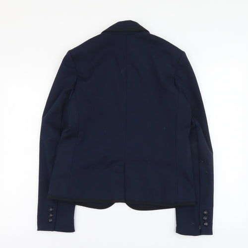 Gap Womens Blue Polyester Jacket Blazer Size 12