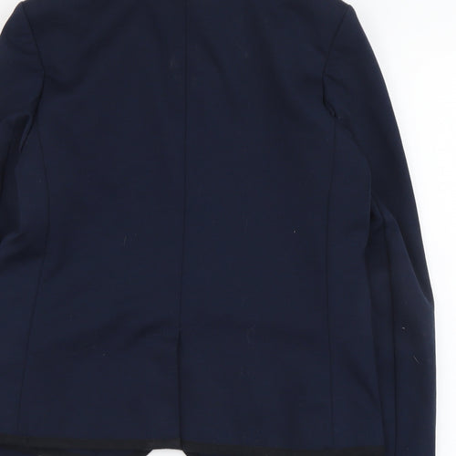 Gap Womens Blue Polyester Jacket Blazer Size 12