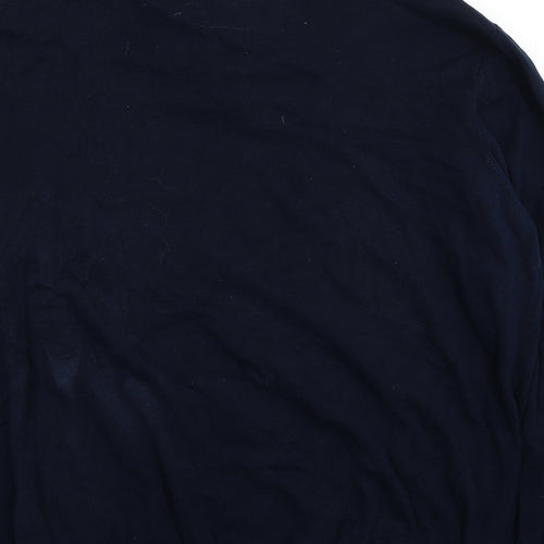 Sand Stone Mens Blue Collared Cotton Pullover Jumper Size 2XL Long Sleeve
