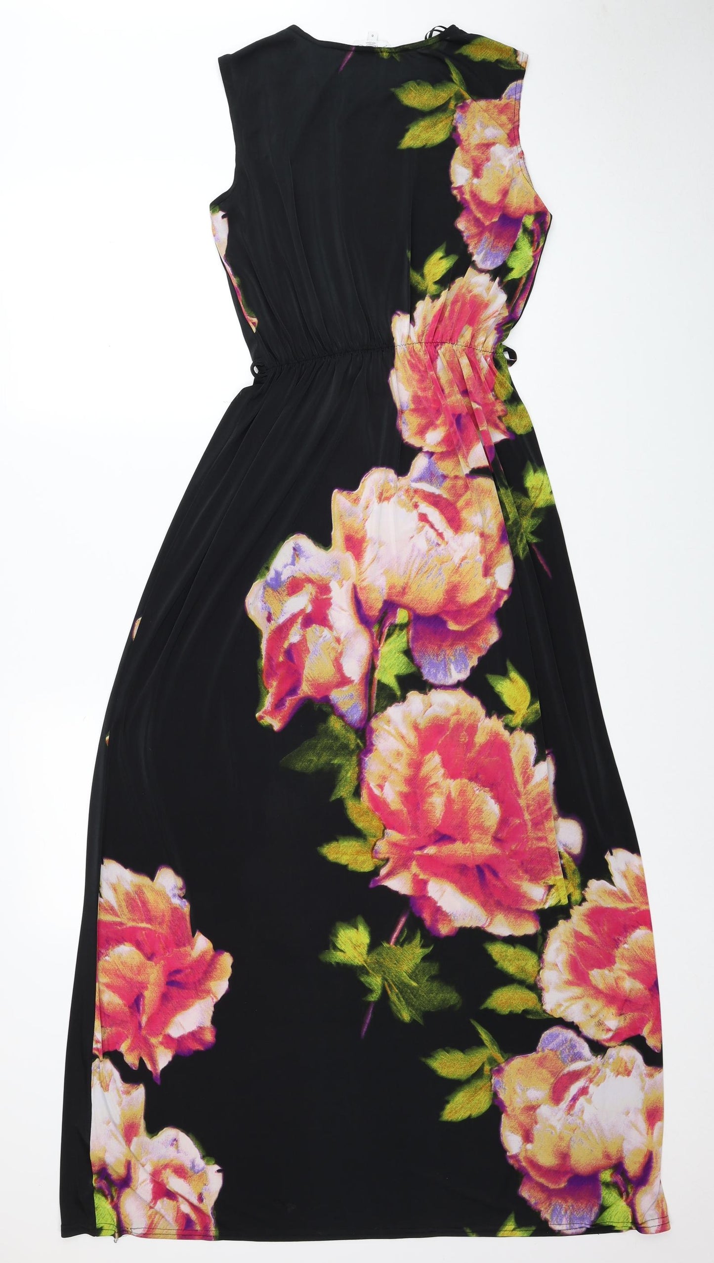 New Look Womens Multicoloured Floral Polyester Fit & Flare Size 6 Round Neck Pullover