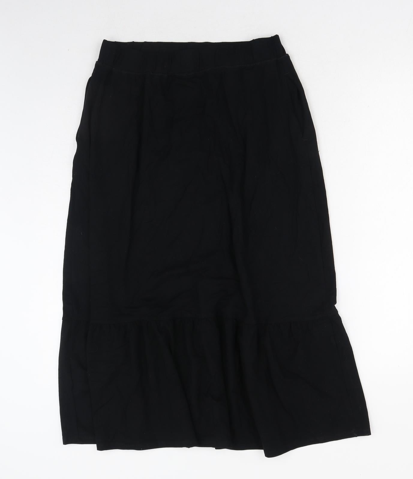 John Lewis Womens Black Polyester Trumpet Skirt Size 14