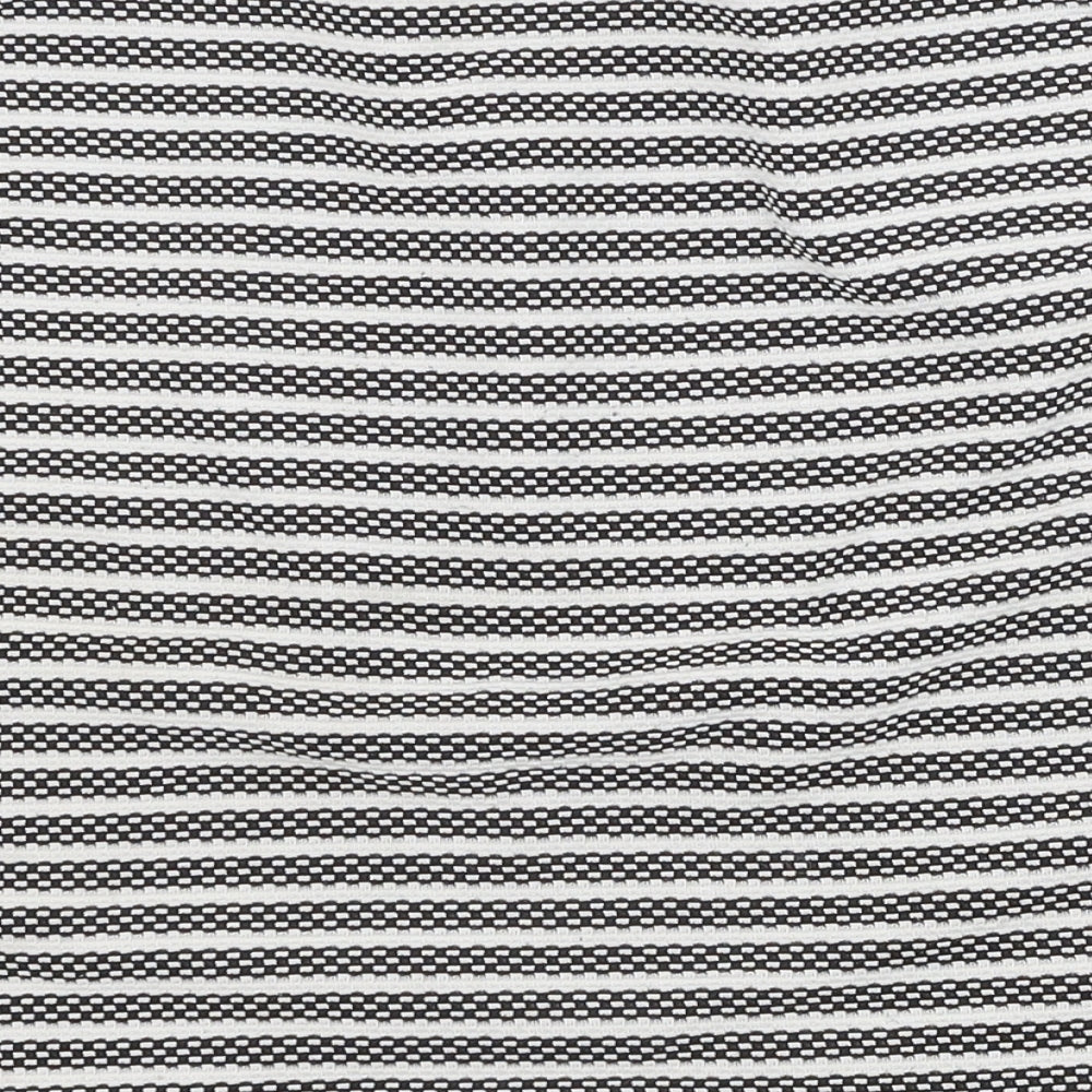 Primark Womens Ivory Striped Polyester Bandage Skirt Size 16