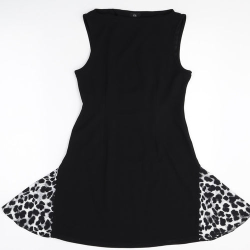 River Island Womens Black Polyester A-Line Size S Round Neck Pullover