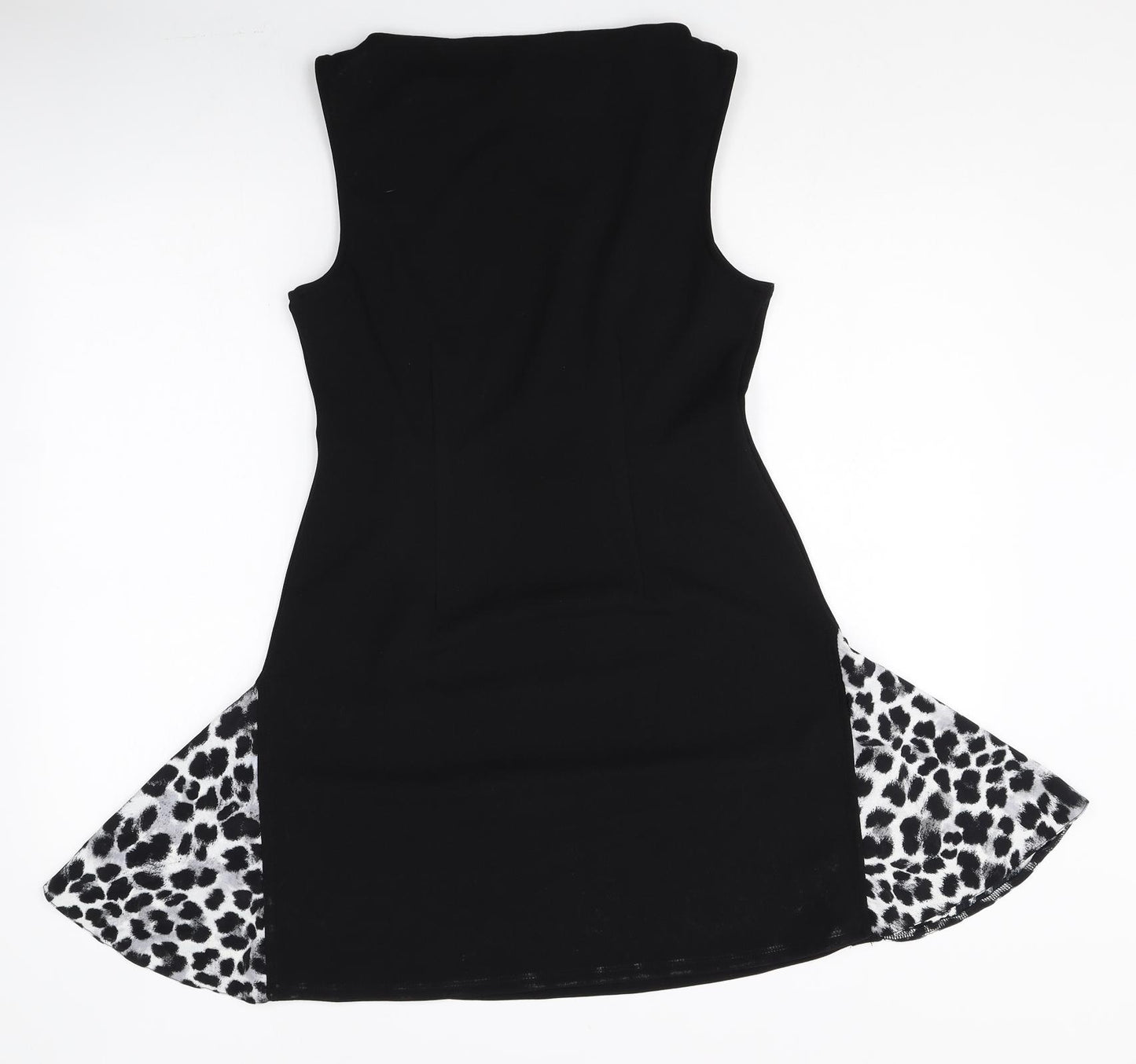 River Island Womens Black Polyester A-Line Size S Round Neck Pullover