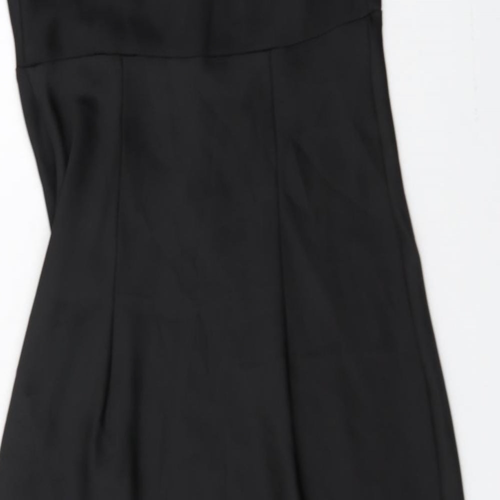 Primark Womens Black Polyester A-Line Size 10 V-Neck Pullover