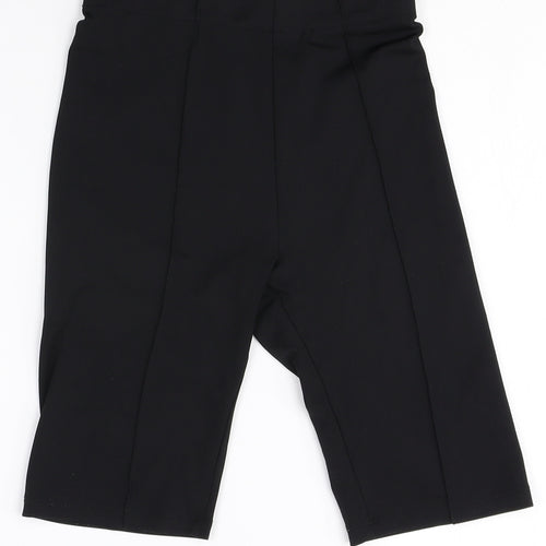 Bershka Womens Black Polyester Sweat Shorts Size XS Regular - Waist Size: 22 Inch