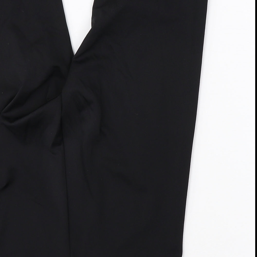 Bershka Womens Black Polyester Sweat Shorts Size XS Regular - Waist Size: 22 Inch