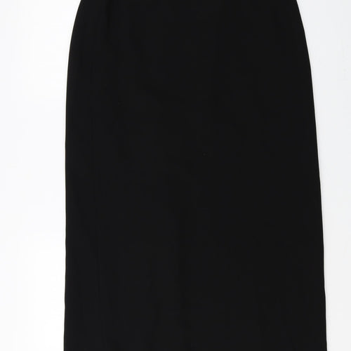 Goya Womens Black Polyester Straight & Pencil Skirt Size 16 Zip