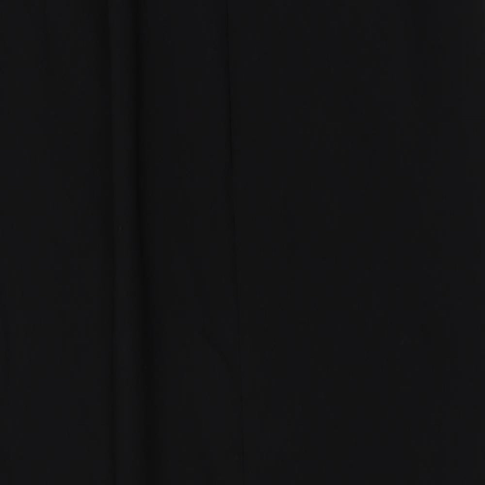 Goya Womens Black Polyester Straight & Pencil Skirt Size 16 Zip