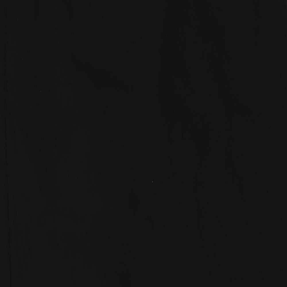 Goya Womens Black Polyester Straight & Pencil Skirt Size 16 Zip