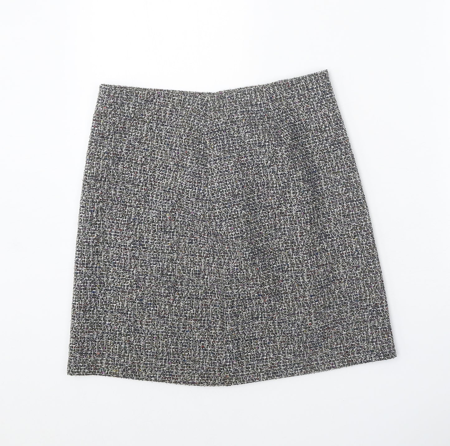 Preworn Womens Grey Polyester Straight & Pencil Skirt Size 27 in