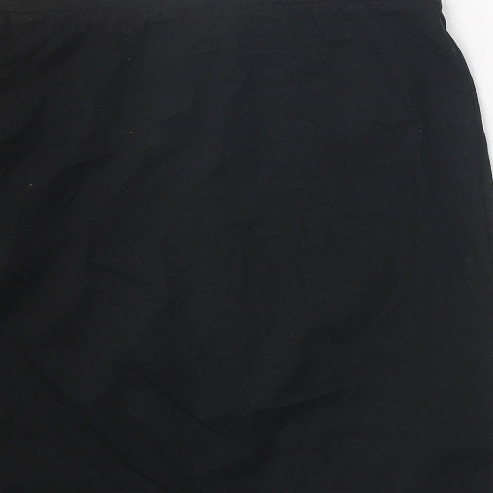 Papaya Womens Black Cotton Bandage Skirt Size 12