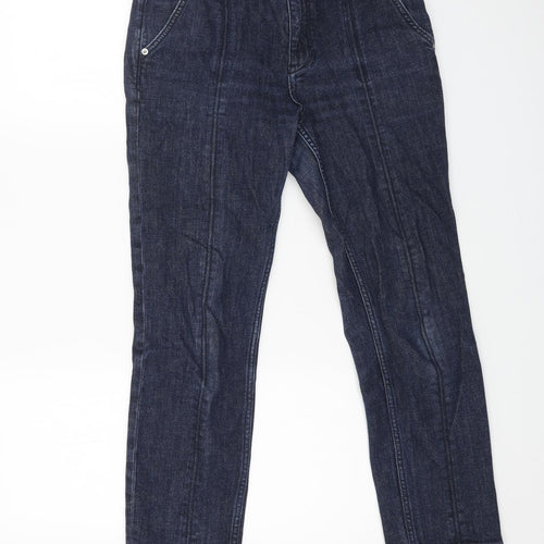 Pilcro Mens Blue Cotton Straight Jeans Size 28 in L25 in Regular Button