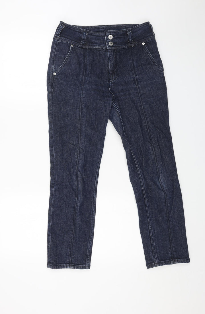 Pilcro Mens Blue Cotton Straight Jeans Size 28 in L25 in Regular Button