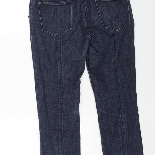 Pilcro Mens Blue Cotton Straight Jeans Size 28 in L25 in Regular Button