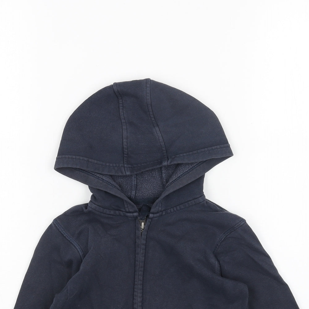Marks and Spencer Boys Blue Jacket Size 7-8 Years Zip