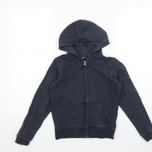 Marks and Spencer Boys Blue Basic Jacket Jacket Size 9-10 Years Zip