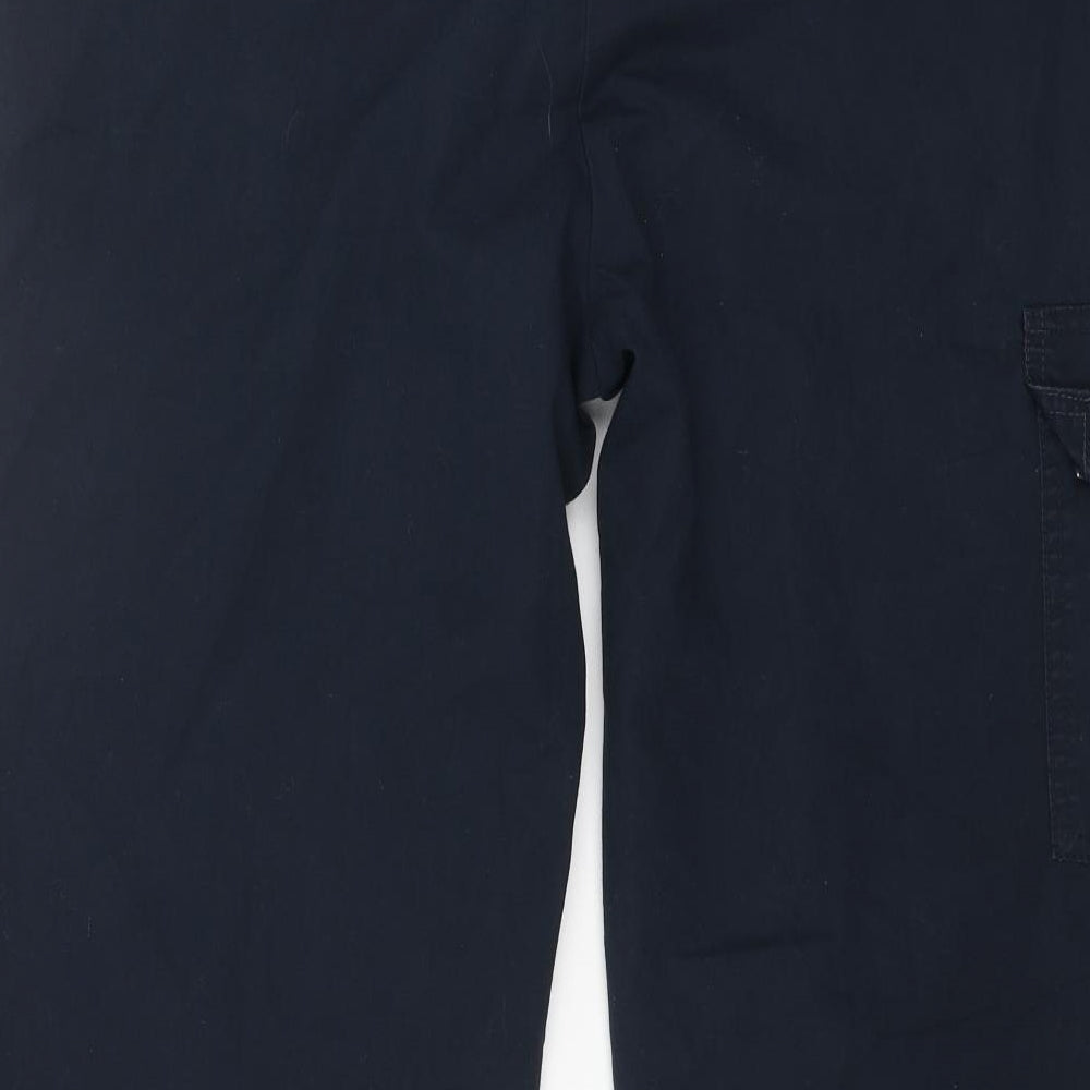 Hutson Harbour Mens Blue Cotton Straight Jeans Size 38 in L29 in Regular Button
