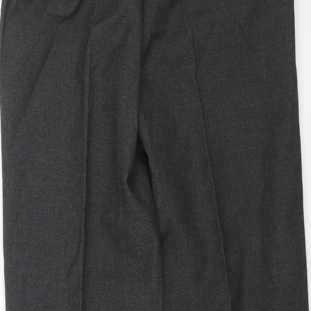 TU Boys Grey Polyester Dress Pants Trousers Size 9 Years Regular Zip