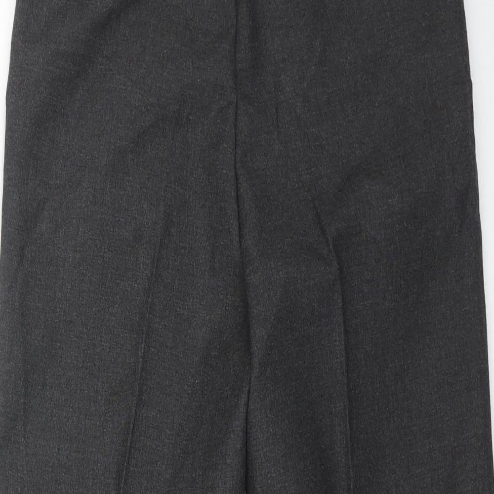 TU Boys Grey Polyester Dress Pants Trousers Size 9 Years Regular Zip