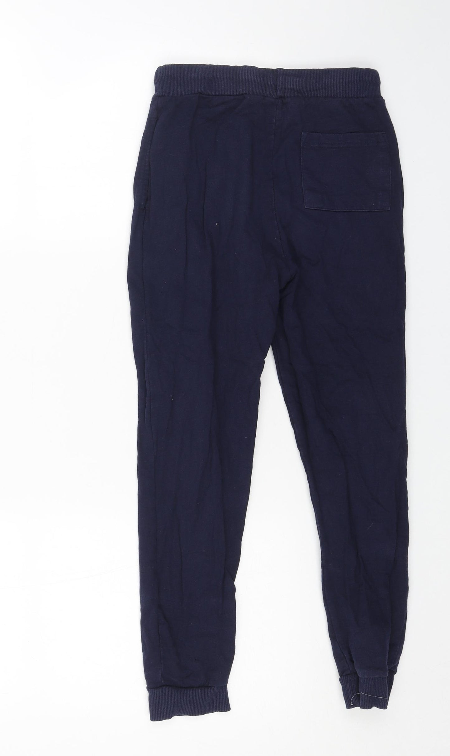 Studio Boys Blue Cotton Jogger Trousers Size 9-10 Years Regular Drawstring