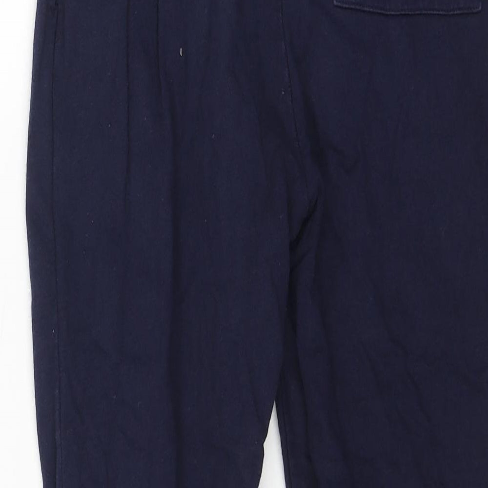 Studio Boys Blue Cotton Jogger Trousers Size 9-10 Years Regular Drawstring