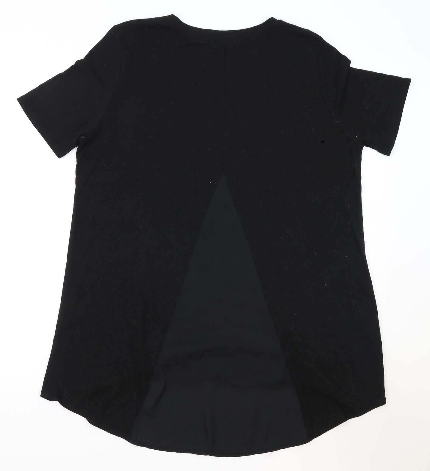 Primark Womens Black Polyester Basic Blouse Size 18 Round Neck