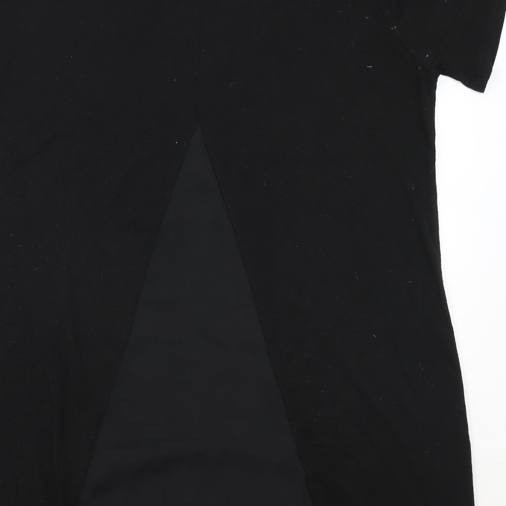 Primark Womens Black Polyester Basic Blouse Size 18 Round Neck