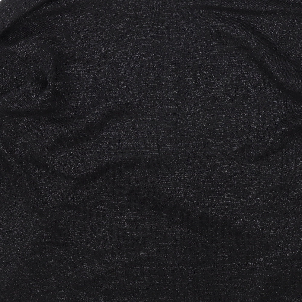 Paramour Plus Womens Black V-Neck Acrylic Cardigan Jumper Size XL