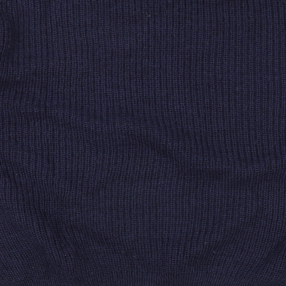 Springfield Womens Blue Round Neck Acrylic Pullover Jumper Size L
