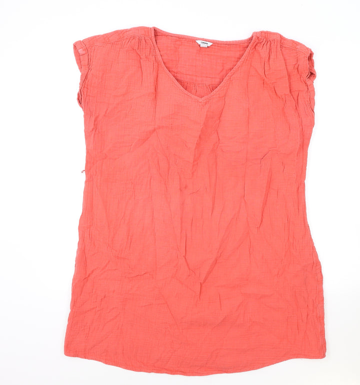 Sonoma Womens Pink 100% Cotton Basic Blouse Size 2XL V-Neck