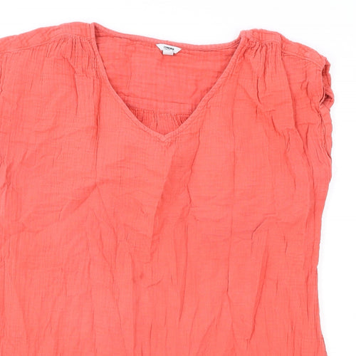 Sonoma Womens Pink 100% Cotton Basic Blouse Size 2XL V-Neck