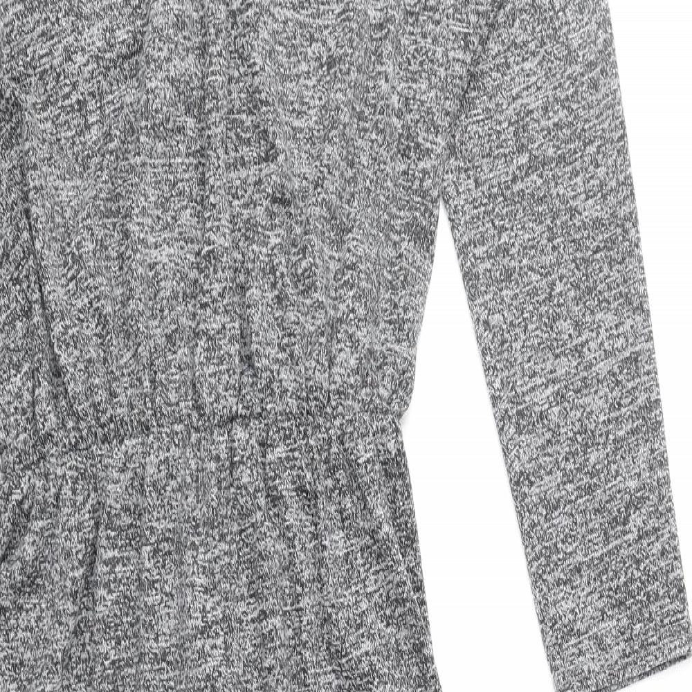 Peacocks Womens Grey Polyester Jumpsuit One-Piece Size 8 Pullover