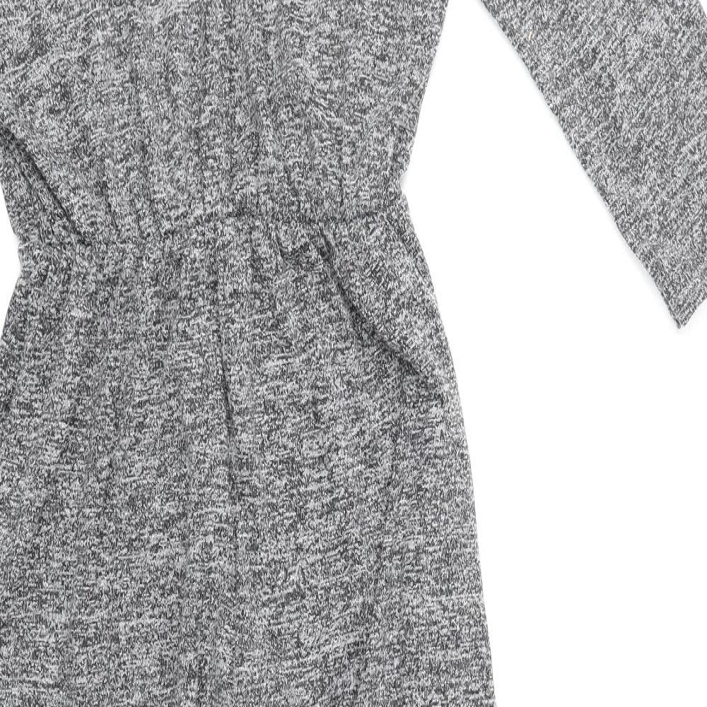 Peacocks Womens Grey Polyester Jumpsuit One-Piece Size 8 Pullover