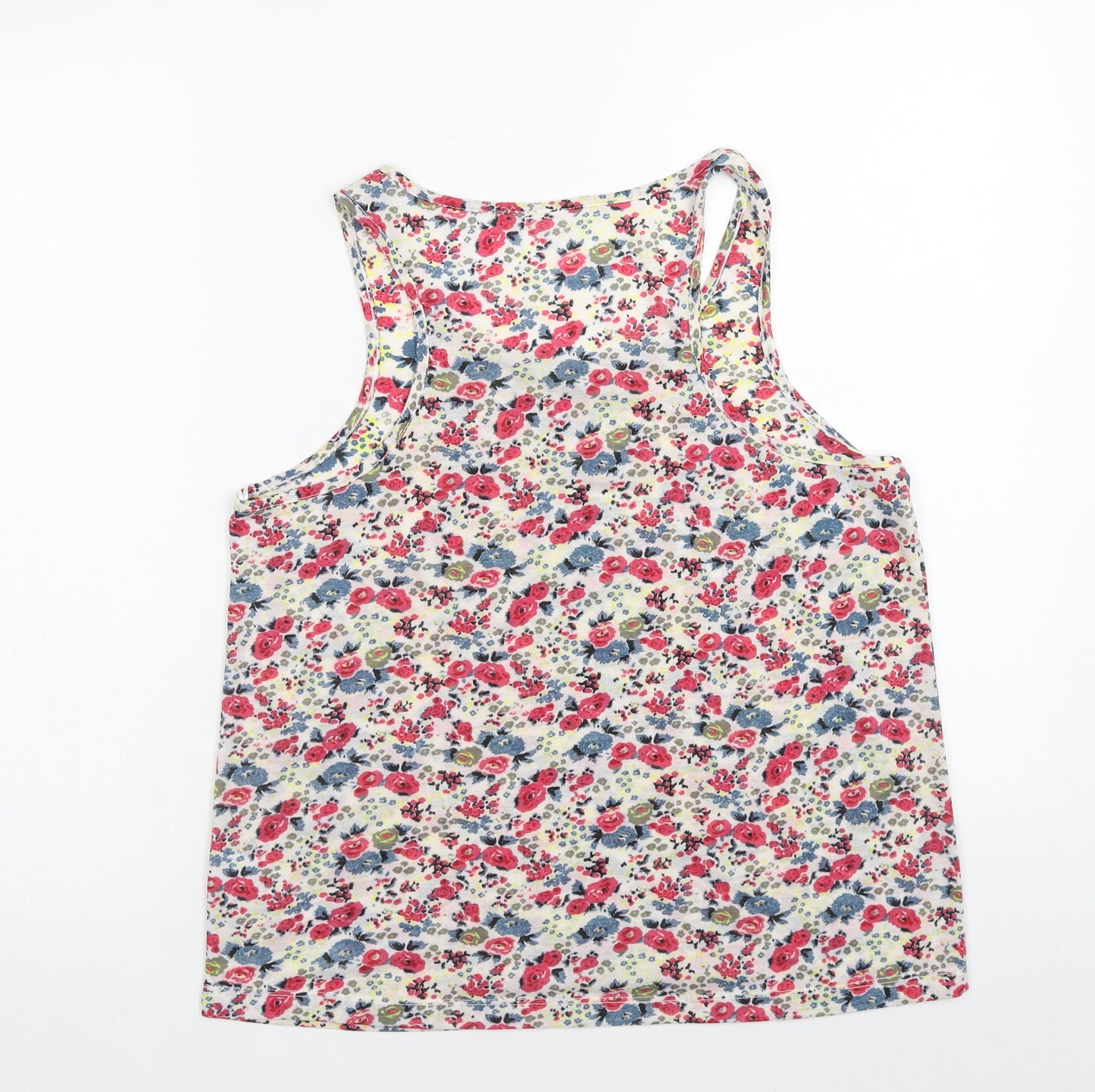 NEXT Womens Multicoloured Floral Polyester Basic Tank Size 14 Scoop Neck