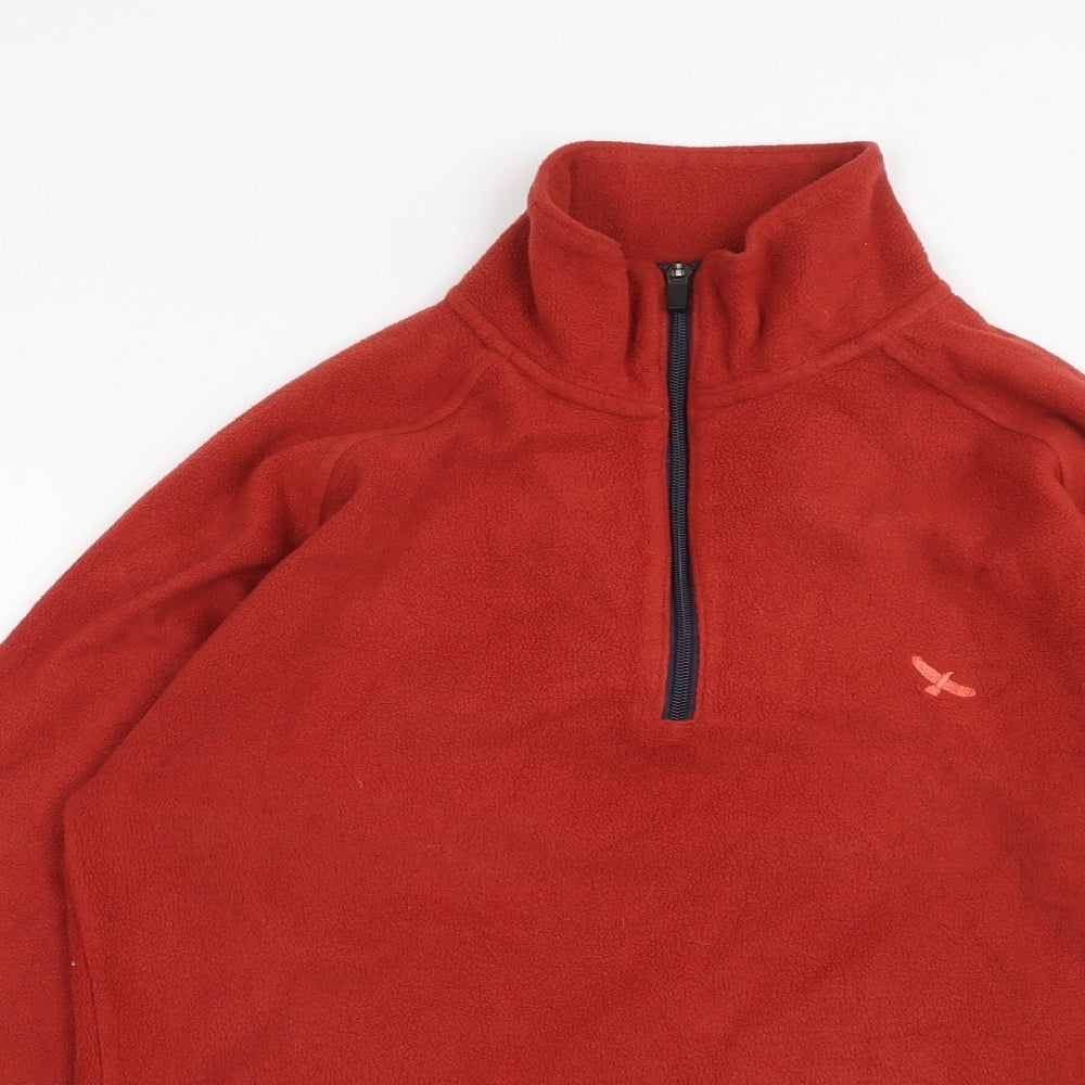 Hawkshead Mens Red Polyester Pullover Sweatshirt Size S