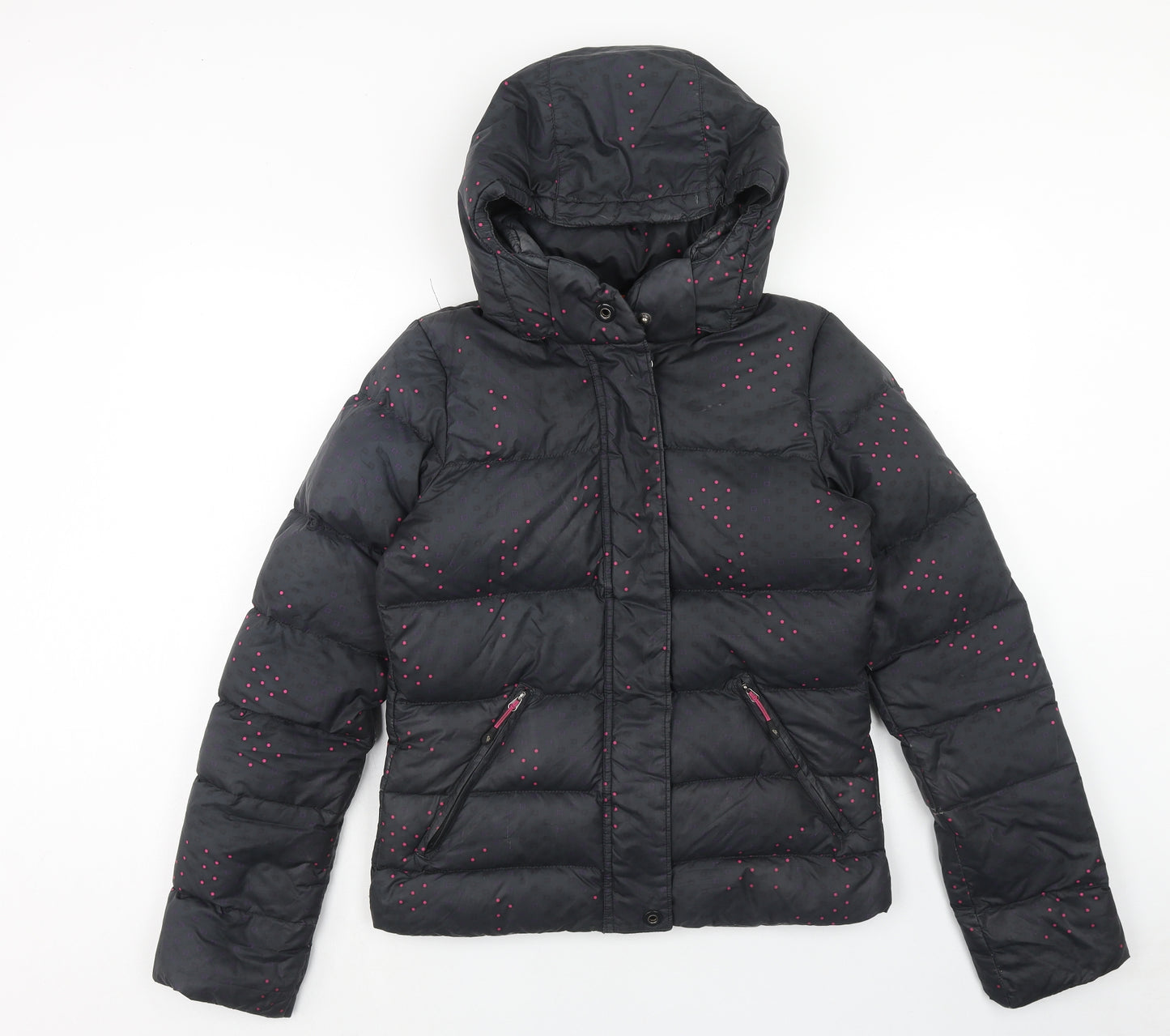 Nike Womens Black Puffer Jacket Jacket Size XS Zip