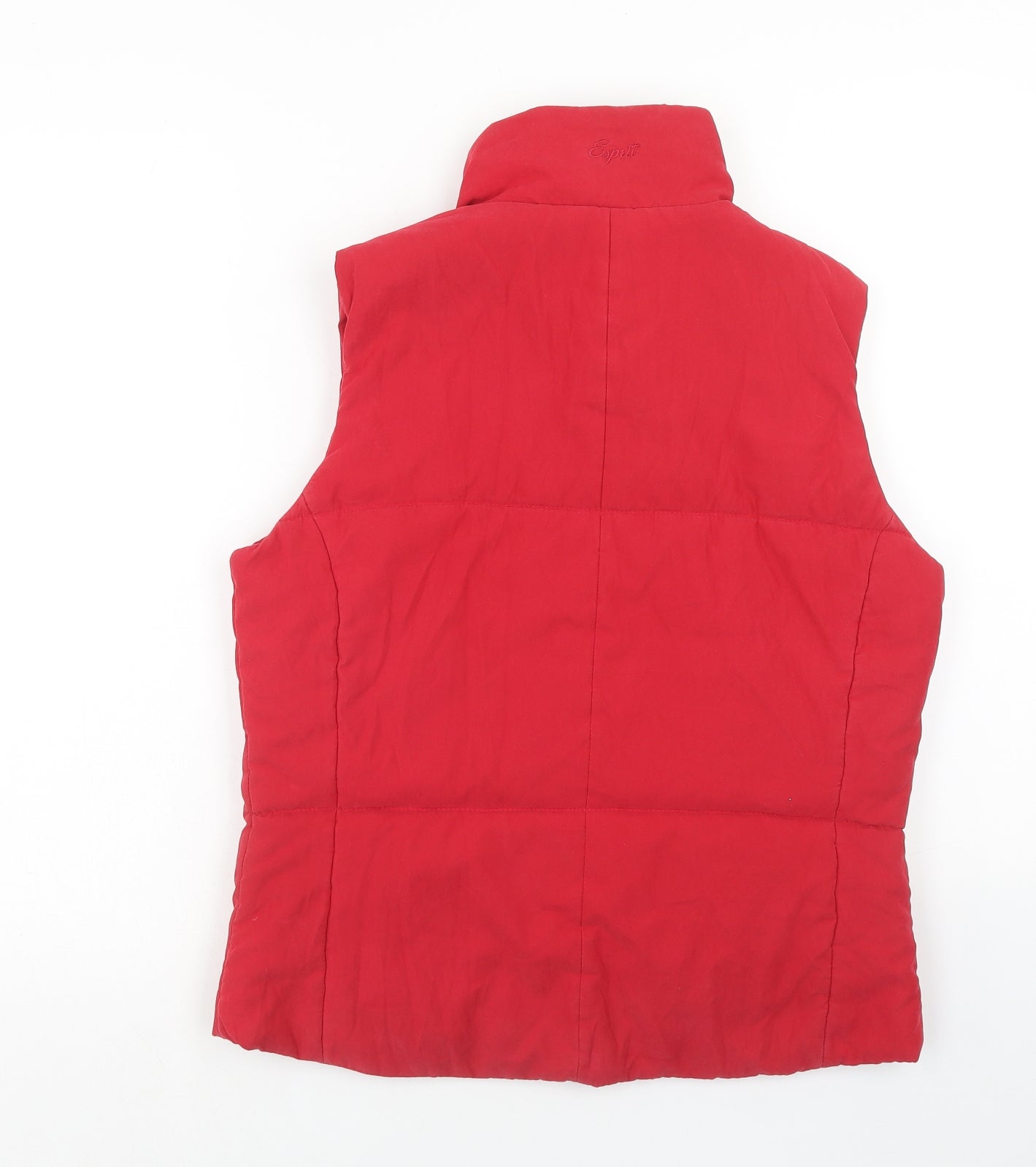 Esprit Womens Red Gilet Jacket Size XL Zip