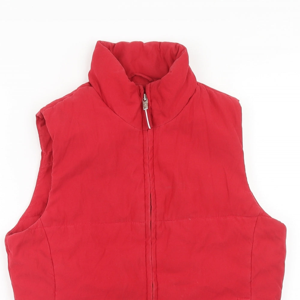 Esprit Womens Red Gilet Jacket Size XL Zip