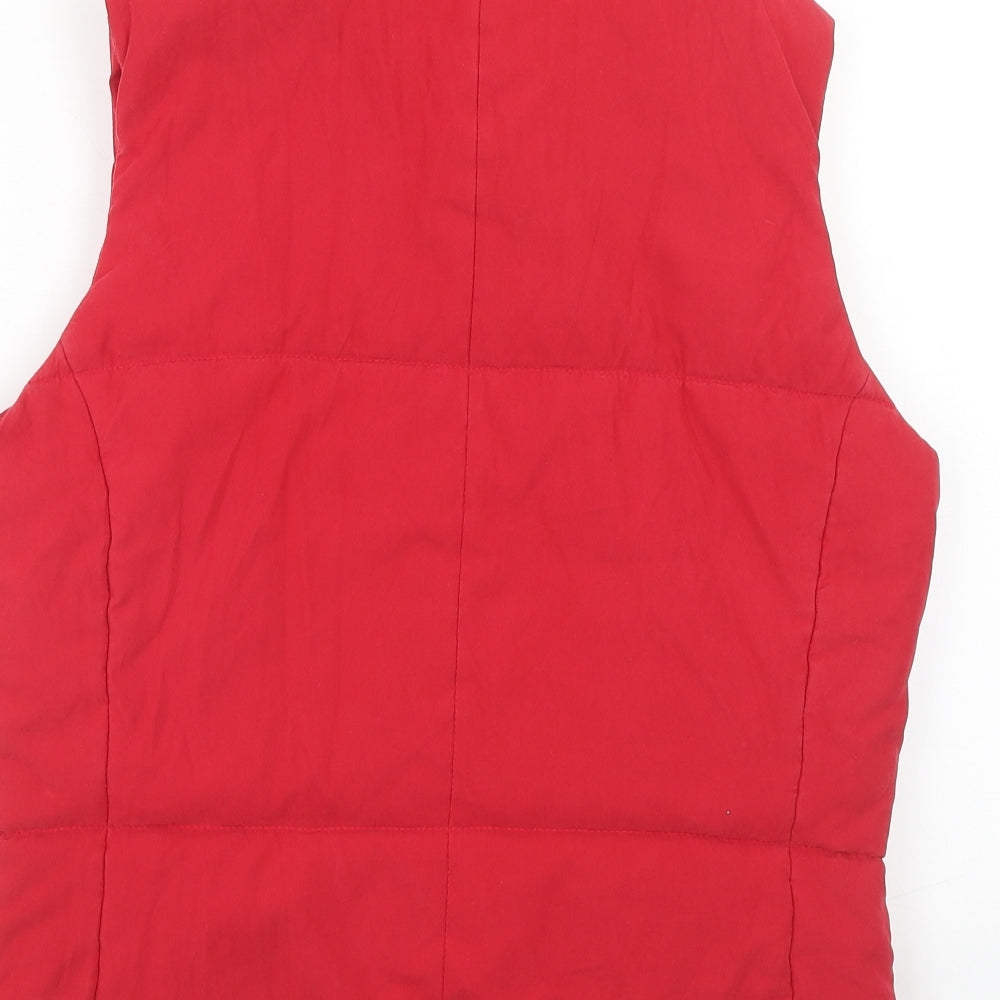 Esprit Womens Red Gilet Jacket Size XL Zip