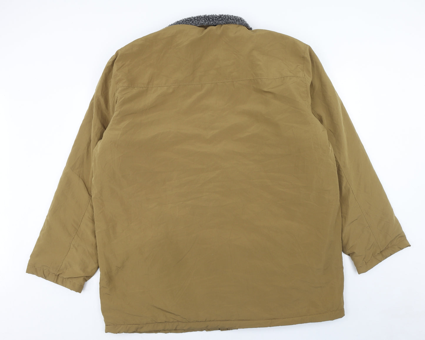 L'Homme Moderne Mens Brown Jacket Size 2XL Zip
