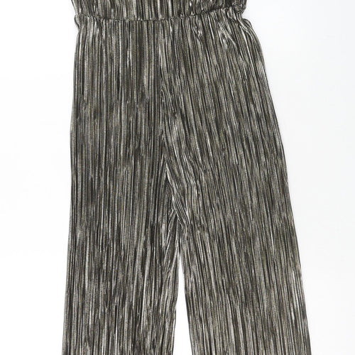 George Girls Gold Polyester Jumpsuit One-Piece Size 11-12 Years Button
