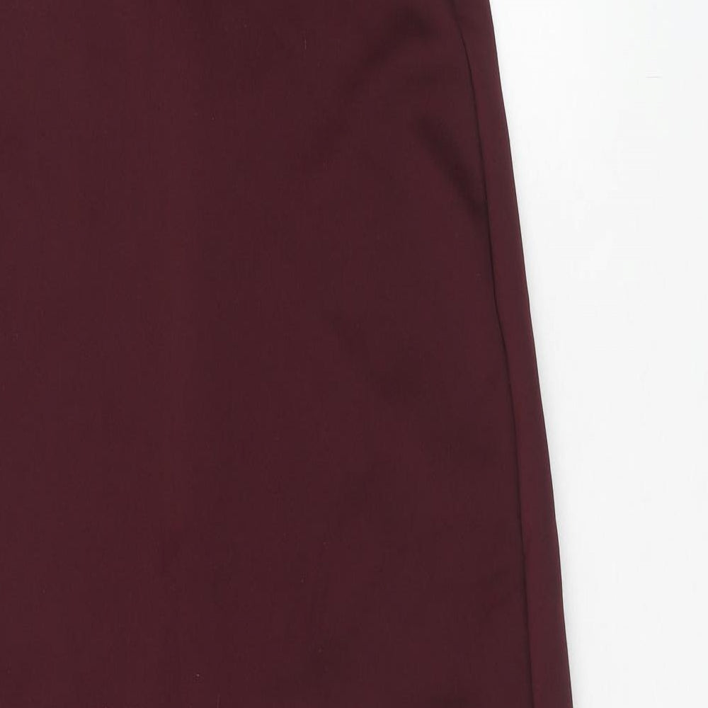 Boohoo Womens Purple Polyester Sheath Size 14 Off the Shoulder Pullover - Pleat Detail