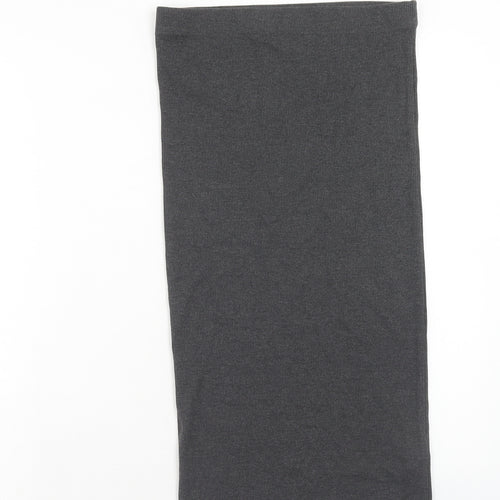 House Womens Grey Cotton Straight & Pencil Skirt Size M