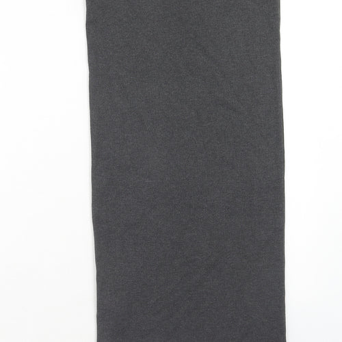 House Womens Grey Cotton Straight & Pencil Skirt Size M